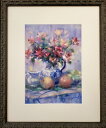 絵画 原画 「You’re special!!」 水彩/パステル F4 静物画 アンティークブラック 木製額付き お部屋に飾る絵 Yumi Kohnoura 神...