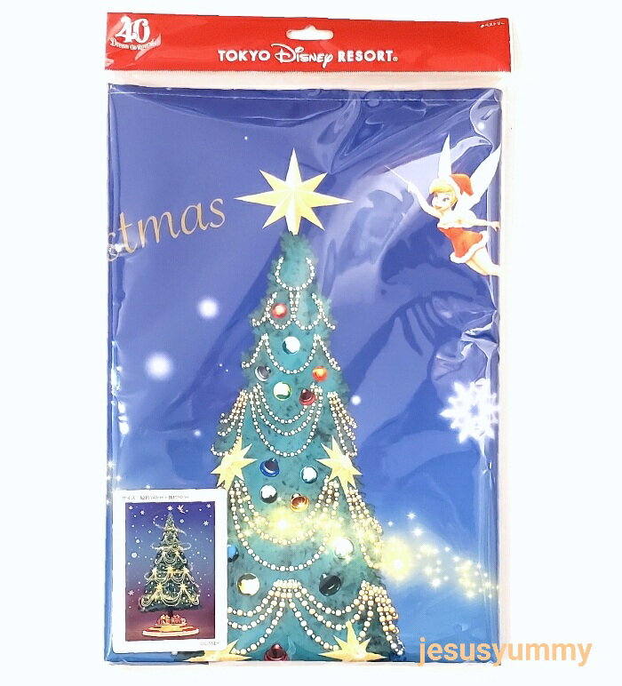 【SALE】クリスマス タペストリー 東京ディズニーランド 40周年 ワールドバザール ツリー ティンカーベル 東京ディズニーリゾート クリスマス 2023 限定 お土産 【DISNEY】