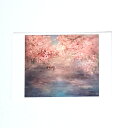 「Close to you 〜 春」 Yumi Kohnoura作 神之浦由美 オリジナル・ポストカード 絵はがき 葉書 絵画 桜 風景画 【ネコポス対応】