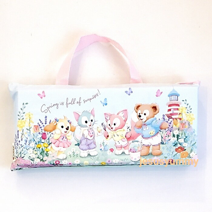 ポータブルクッション　ケース付き　イースター　ダッフィー＆フレンズのカム・ファインド・スプリング　2024　春　東京ディズニーシー限定　お土産のサムネイル