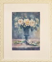 絵画 原画 「Angel’s wing」 水彩/パステル F4 静物画 アンティークホワイト 木製額付き お部屋に飾る絵 Yumi Kohnoura 神之浦由美...