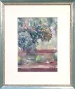 絵画 原画 「Ripeness 〜 円熟」 水彩/パステル F4 静物画 アンティークブルー 木製額付き お部屋に飾る絵 Yumi Kohnoura 神之浦由美...