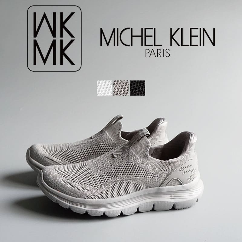 MICHEL KLEIN ミッシェルクランラメニットスニーカースリッポン MK2818(4.0)