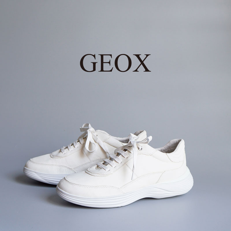 Rakuten - 【SALE】30％OFF！スニーカー メンズ レザー レザースニーカー 歩きやすい 疲れにくい 通勤 仕事 きれいめ GEOX ジェオックス U35C2A