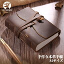 ノート 本革 ROTERDON M 旅行者のためのノートブック 手作り手帳 システム手帳 高級 レザーカバー 皮革 ビジネスオフィス用品 旅行 トラベル プレゼ...