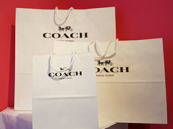 【同時購入者様限定】プレゼントに！コーチ COACH 紙袋　ペーパーバッグ 小物 財布 長財布 バッグ ギフト用　ラッピング　アウトレット