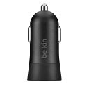 【メール便送料無料】 belkin ベルキン Car Charger (2.4A/12W) カーチャージャー 電源 バッテリー 車載充電