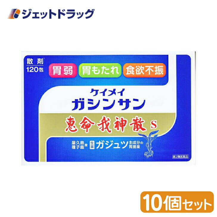 【第2類医薬品】恵命我神散S 3g 120包入 ×10個