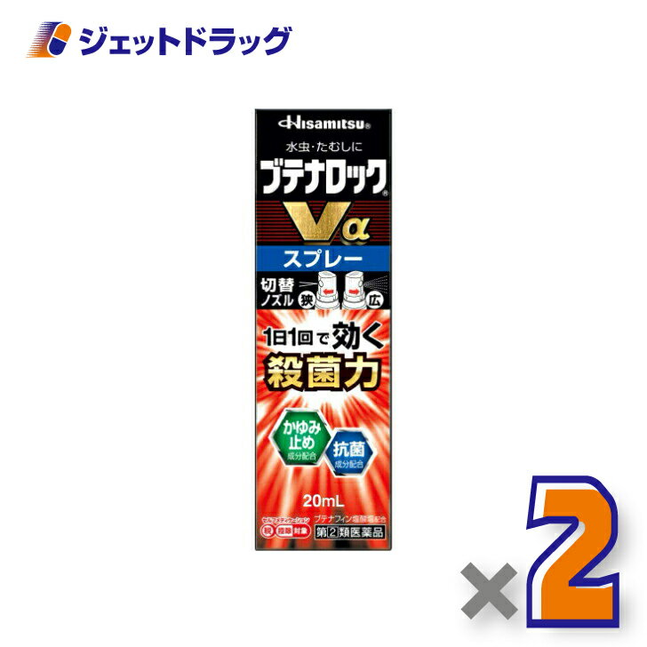 【第(2)類医薬品】ブテナロックVαスプレー 20mL ×2個 ※セルフメディケーション税制対象