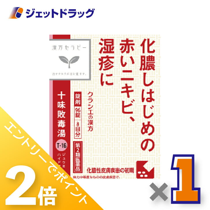 ≪15日はジェットの日！全商品P2倍！≫【第2類医薬品】十味敗毒湯エキス錠クラシエ 96錠のサムネイル