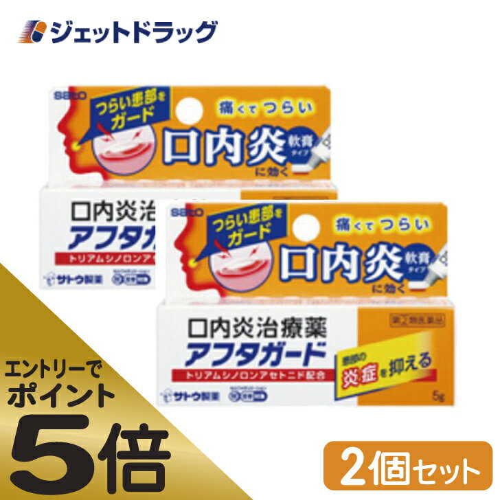 ≪スーパーSALE期間中エントリーで全商品P5倍！5日＆10日は限定クーポン有≫【第(2)類医薬品】アフタガード 5g ×2個 ※セルフメディケーション税制対象