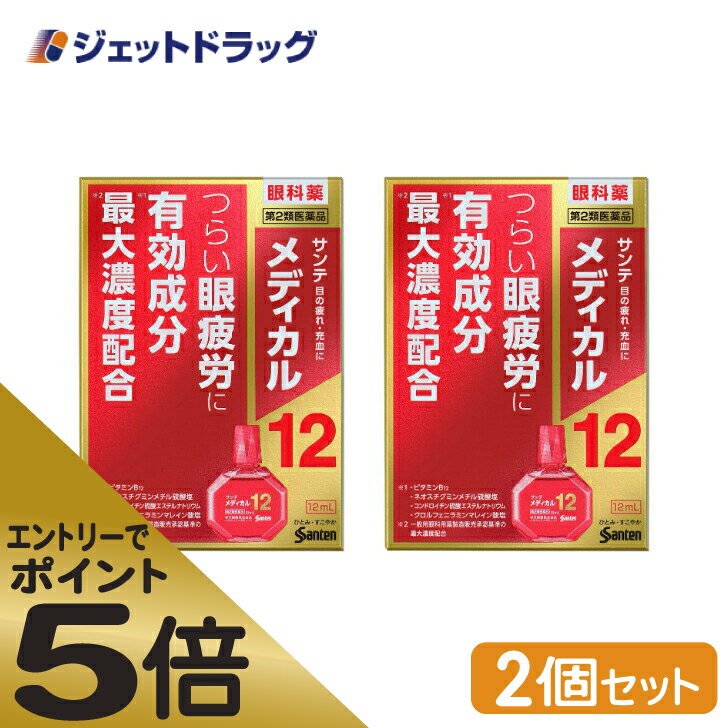 ≪スーパーSALE期間中エントリーで全商品P5倍 5日＆10日は限定クーポン有≫【第2類医薬品】サンテメディカル12 12mL 2個 セルフメディケーション税制対象