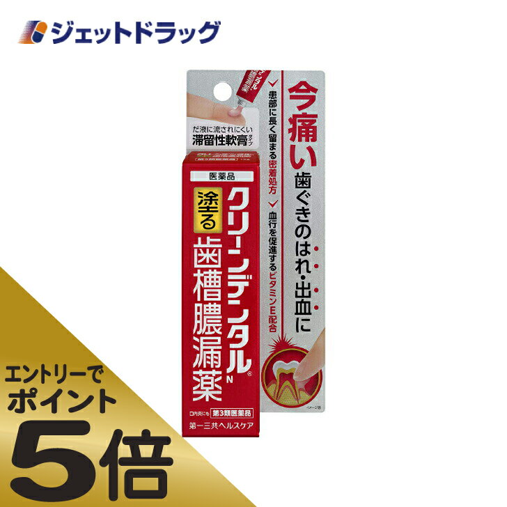 ≪マラソン期間中はキャンペーンエントリーで全商品P5倍！10日限定先着クーポン有≫クリーンデンタルN 塗る歯槽膿漏薬 16g