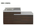 アイオ産業 KWシリーズ 品番KW1700SG 貸家 アパート マンション 戸建て 貸倉庫 貸店舗 一連式流し台 左シンク(右側シンクもあります)間口170セン...