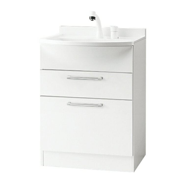 アサヒ衛陶　アルバシリーズ　二段引き出し洗面台のみの販売　間口 60センチ 洗面化粧台 LKAL601AUNJ ..