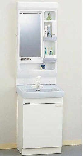 法人様限定販売　クリナップ洗面化粧台　幅50センチ　シングルレバー水栓洗面台 + ...