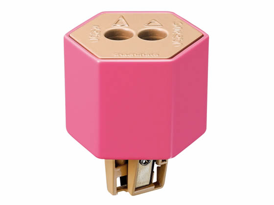 シヤチハタ ケズリキャップ ツイン ピンク ZKC-W2 H 手動 ミニサイズ 鉛筆削り 鉛筆 色鉛筆