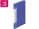リヒトラブ リクエスト クリヤーブック A4タテ 20ポケット 青 10冊 A4 固定式 クリヤーファイル