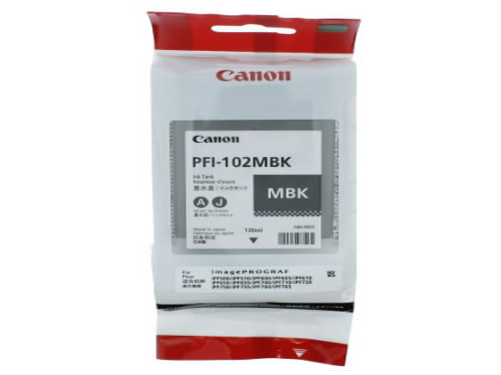 キヤノン インクジェットインク マットブラック PFI-102MBK キャノン CANONブラック インクジェットカートリッジ インクカートリッジ トナー