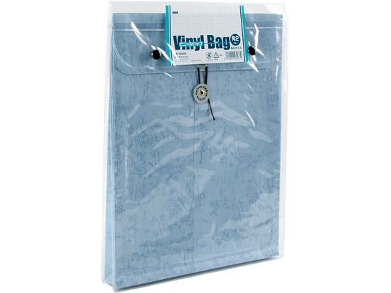 オキナ ビニールバッグ角2 ブルー VB2EB ビニールバッグ 特殊 大型封筒 ノート