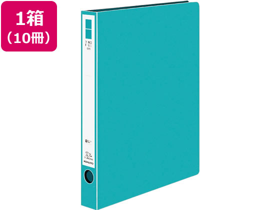【商品説明】ワンタッチで開閉できるUD金属とじ具を採用しています。書類が水平に開き、閲覧に適した丸型リング式とじ具で、途中の書類の抜き差しも簡単です。とじ具がしっかりかみ合っているので、書類が抜け落ちる心配がありません。キャビネットや引き出しから取り出しやすいフィンガーホール付き。書類の一時保存に便利なポケット付き（オモテ表紙内側）。分別廃棄が可能です。【仕様】●色：青緑●サイズ：A4タテ●外寸法：縦307×横255mm●背幅：39mm●リング内径：30mm●収容枚数：220枚●穴間隔：80mmピッチ●丸型リング●材質：表紙／R−PP●分別廃棄可能●注文単位：1箱（10冊）●グリーン購入法適合●GPNエコ商品ねっと掲載【備考】※メーカーの都合により、パッケージ・仕様等は予告なく変更になる場合がございます。【検索用キーワード】コクヨ　こくよ　KOKUYO　リングファイルERPP表紙　ユニバーサルデザイン　リングファイル　丸型2穴リングファイル　2穴ファイル　チューブファイル　パイプファイル　R−PP　RPP　リング内径30mm　220枚とじ　背幅39mm　青緑　あおみどり　アオミドリ　ブルーグリーン　フ−UR430NBG　フUR430NBG　A4ファイル　A4サイズ　A4タテ　A4縦　A4たて　A4−S　A4S　箱売り　まとめ買い　10冊入り　コクヨファイル　X06987【ユニバーサルデザイン】片手で簡単に開閉。