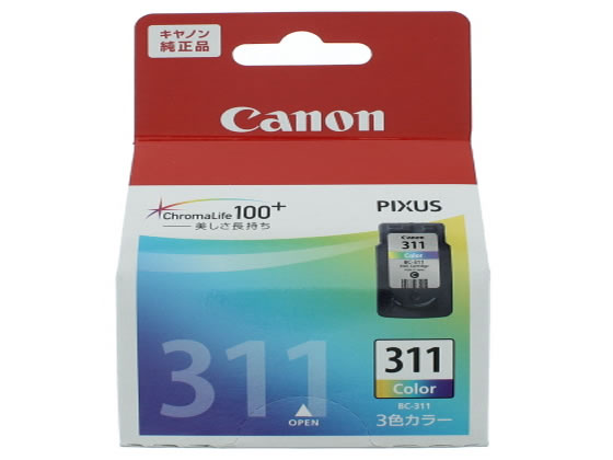 キヤノン インクジェットカートリッジ 3色カラー BC-311 2968B001 キャノン CANONマルチパック インクジェットカートリッジ インクカートリッジ トナー