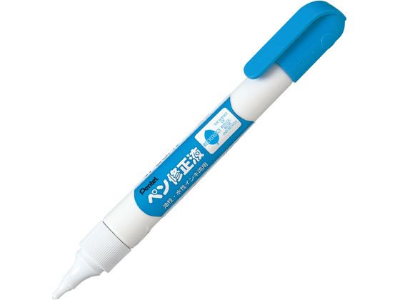 【 送料無料 】 ぺんてる XZL15-WC ノック式修正ボールペン パワコレ ブルー （油性・水性インキ両用） 0.7mm