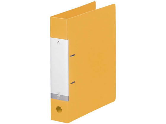 リヒトラブ D型リングファイル A4タテ 背幅56mm 黄 G2240-5 A4 D型2穴リングファイル PP製 リング式ファイル