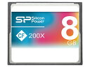 シリコンパワー コンパクトフラッシュカード 8GB SP008GBCFC200V10 コンパクトフラッシュ 記録メディア テープ