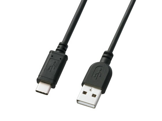 【仕様】両面挿せるUSB　Type−Cコネクタ採用で、コネクタの表・裏を気にせず使えます。USB認証取得品。USB2．0の「HI−SPEED」モードに対応した高品質ケーブルです。急速充電対応で、1Aを超える充電電流（最大1．5Aまで）に対しても電圧降下を最小限に留めることができる仕様の電線を採用しています。●色：ブラック●長さ：2m（コネクタの長さも含む）●コネクタ形状：USB　Type−Cコネクタオス−USB2．0　Aコネクタオス●ケーブル直径：約3．2mm●線材規格：UL2725●実装抵抗：56キロオーム●RoHS指令準拠【備考】※メーカーの都合により、パッケージ・仕様等は予告なく変更になる場合がございます。【検索用キーワード】さんわさぷらい　SANWASUPPY　USB2．0ケーブル　PCケーブル　接続ケーブル　電源ケーブル　変換ケーブル　データ転送ケーブル　KU−CA20K　KUCA20K　2m　2メートル　黒　くろ　クロ　パソコン　タブレット　スマホ　スマートフォン　スマートホン　USB充電器　データ転送　Aコネクタ用　配線用品　USBケーブルUSBType−Cポートを持つパソコンとUSB2．0Aコネクタを持つ周辺機器との接続に。