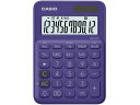 カシオ ミニジャストタイプ電卓12桁 パープル MW-C20C-PL-N 可愛い
