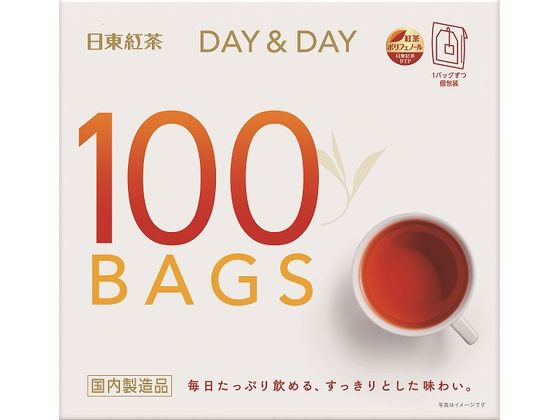 日東紅茶 紅茶ティーバッグ DAY DAY 100バッグ入 ティーバッグ 紅茶 ココア ミックス