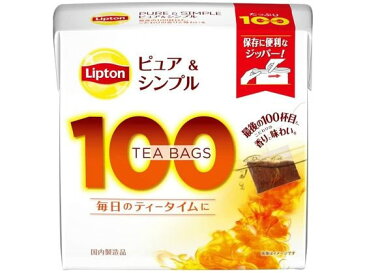 キーコーヒー/リプトン ピュア&シンプルティー ティーバッグ 100袋入
