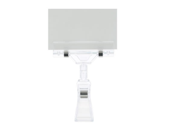 ワヨー クリップ&クリップ E 12855 クリップ式 POP立て 店頭POP 掲示