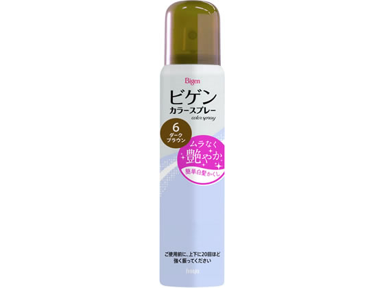 ホーユー ビゲン カラースプレー 6 自然な褐色 82g(125ml) 白髪用 一時着色料 ヘアカラー ヘアケア