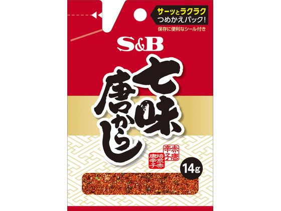 エスビー食品 袋入り 七味唐からし 14g