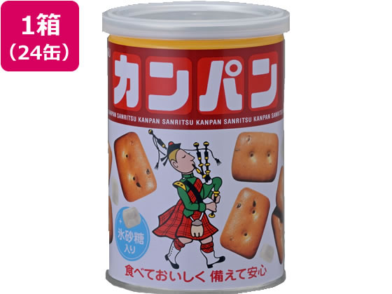 【仕様】●注文単位：1箱（24缶）●内容量：1缶100g●氷砂糖入●賞味期限：製造日より5年（※賞味期限まで残り3年以上の商品のお届けとなります。）【検索用キーワード】防災用品　非常食　乾パン　カンイリカンパン　かんいりかんぱん　防災用品　非常食　乾パン　保存食　備蓄食品　缶入りパン　防災　避難　地震　震災　災害　緊急　1箱　24缶　100g×24缶　24食　100g×24食　避難生活　備食　サバイバル　備蓄用品　非常用品　長期保存食品　長期保存品　家庭用品＆日用雑貨　防犯・防災用品　備蓄・常備品　食品・飲料　家庭用品＆日用雑貨　防犯・防災用品　備蓄・常備品　食品・飲料　乾パン　缶パン　防災グッズ　bousai0204　rs_01定番非常食！1缶で1食分！缶入りカンパン