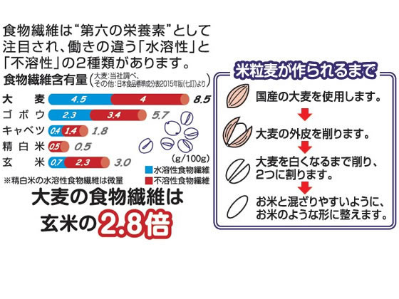 はくばく 米粒麦 800g 雑穀 お米 食材 食品 jetprice-10021249 JET PRICE サンプル画像3