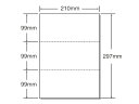 マルチプリンタ帳票 A4 白紙 3面 500枚×2冊 53002 まとめ買い 業務用 箱売り 箱買い ケース買い 3面 汎用帳票用紙 伝票 帳票 OA伝票