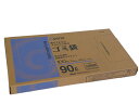 Goono BOX型ゴミ袋 薄手強化タイプ 乳白半透明 90L 100枚