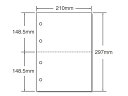 マルチプリンタ帳票 A4 白紙 2面 4穴 500枚×2冊 53004 まとめ買い 業務用 箱売り 箱買い ケース買い 2面 汎用帳票用紙 伝票 帳票 OA伝票