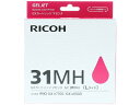 リコー GXカートリッジ マゼンタGC31MH Lサイズ 約2300ページ 515749 リコー RICOH カラー インクジェットカートリッジ インクカートリ...