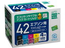 【お取り寄せ】エコリカ エプソン用リサイクルインクカートリッジIC4CL42