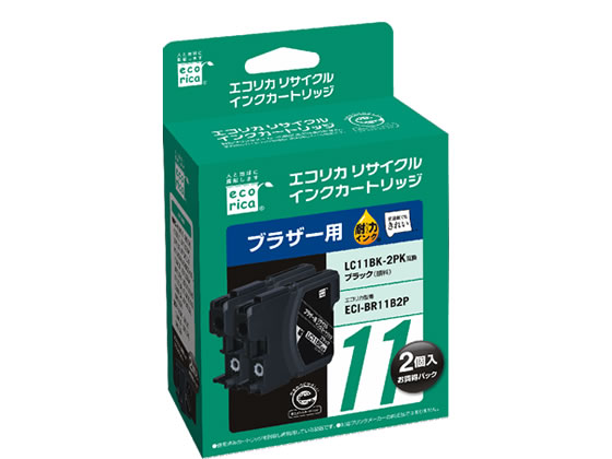 Other - エコリカ ブラザー用リサイクルインクカートリッジLC11BK-2PK ブラザー brotherブラック エコリカ リサイクルインクカートリッジ トナー