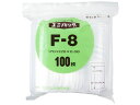セイニチ ユニパック厚口 F-8 120*170*0.08mm 100枚 #6651516 チャック付ポリ袋 0.08mm 厚さ ラッピング 包装用品