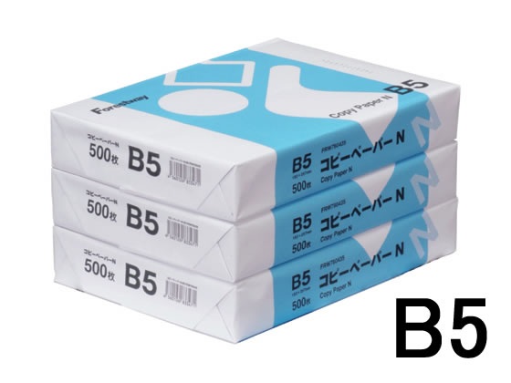 B5 Size Paper - コピー用紙N B5 1500枚 (500枚×3冊) Forestway コピー紙 印刷用紙 オフィス用品 大量印刷 事務用品 書類 FAX 両面 資料 印刷 実用品 備品 B5サイズ コピー用紙