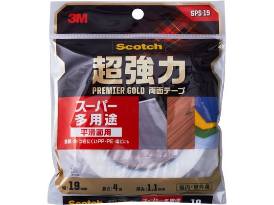 3M/スコッチ 超強力両面テープスーパー多用途 19mm×4m/SPS-19