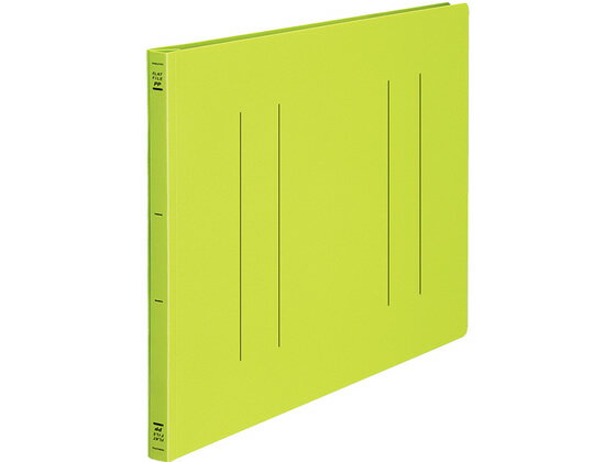 コクヨ フラットファイルPP A3ヨコ とじ厚15mm 黄緑 フ-H48YG 通常タイプ フラットファイル PP製 レタ..