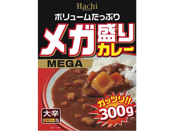 ハチ メガ盛りカレー 大辛 300g カレ