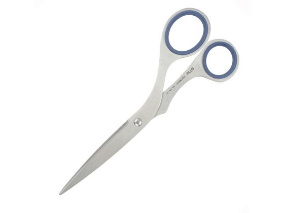 Work Scissors - プラス はさみ ツイストリング ステンレス鋏 エクストラ 165 ブルー 34-920 はさみ 切る 文具 事務